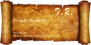 Traub Rudolf névjegykártya