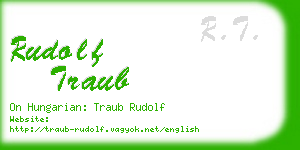 rudolf traub business card